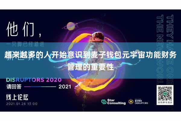 越来越多的人开始意识到麦子钱包元宇宙功能财务管理的重要性