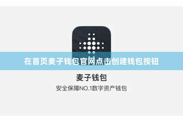 在首页麦子钱包官网点击创建钱包按钮